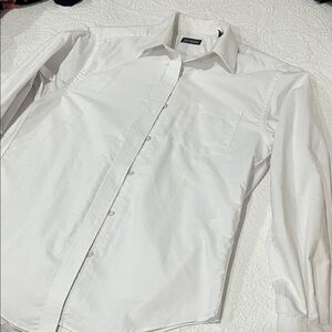 Van Heusen Men's White Button Down Shirt